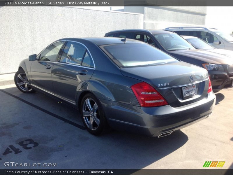 Flint Grey Metallic / Black 2010 Mercedes-Benz S 550 Sedan