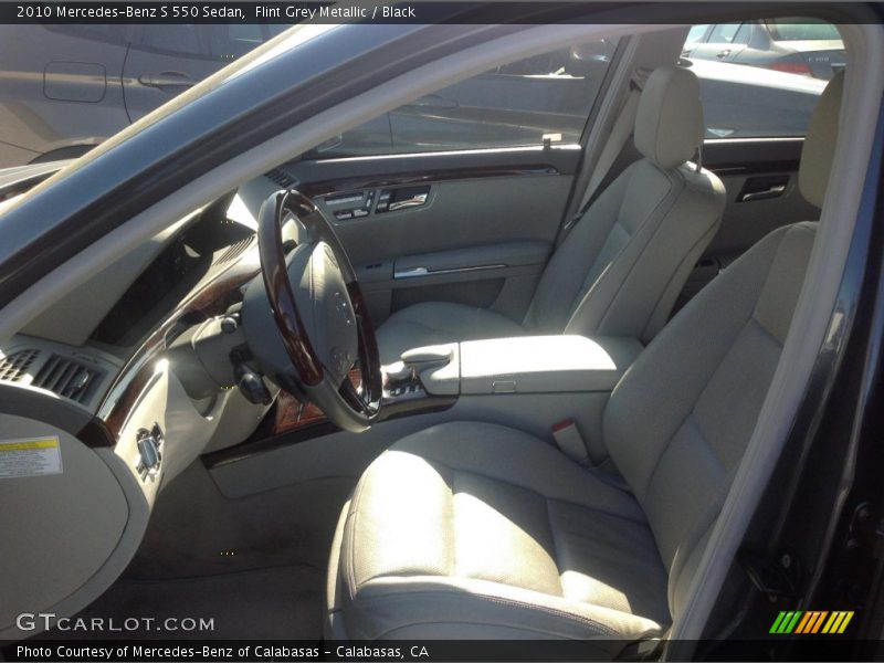 Flint Grey Metallic / Black 2010 Mercedes-Benz S 550 Sedan
