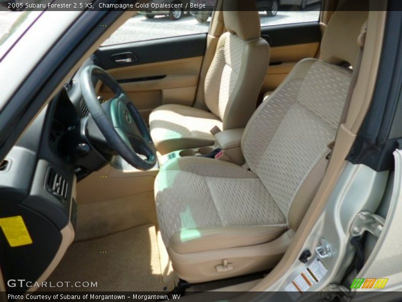 Champagne Gold Opalescent / Beige 2005 Subaru Forester 2.5 XS