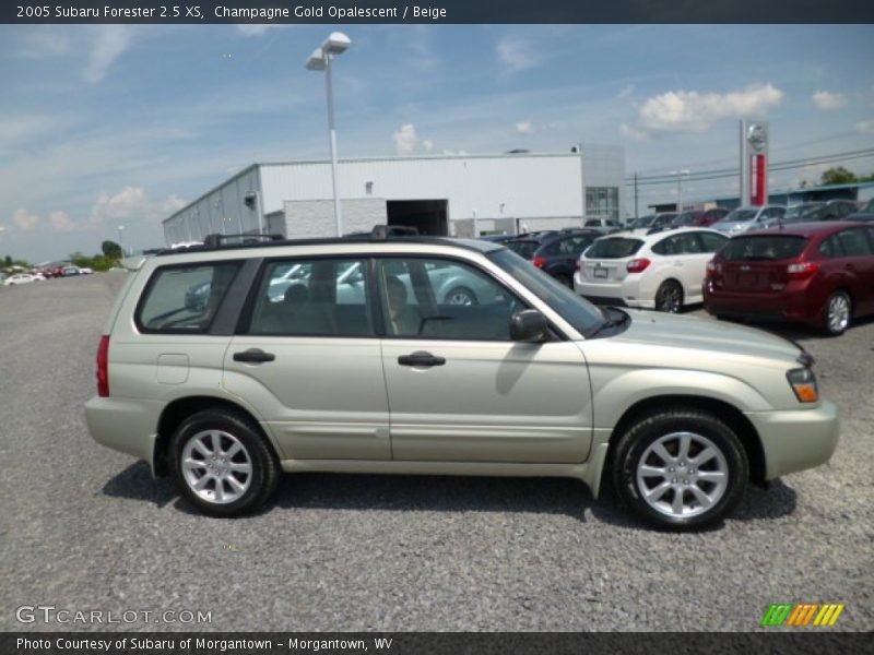 Champagne Gold Opalescent / Beige 2005 Subaru Forester 2.5 XS