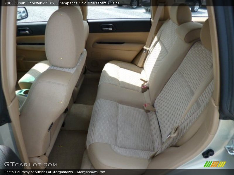 Champagne Gold Opalescent / Beige 2005 Subaru Forester 2.5 XS
