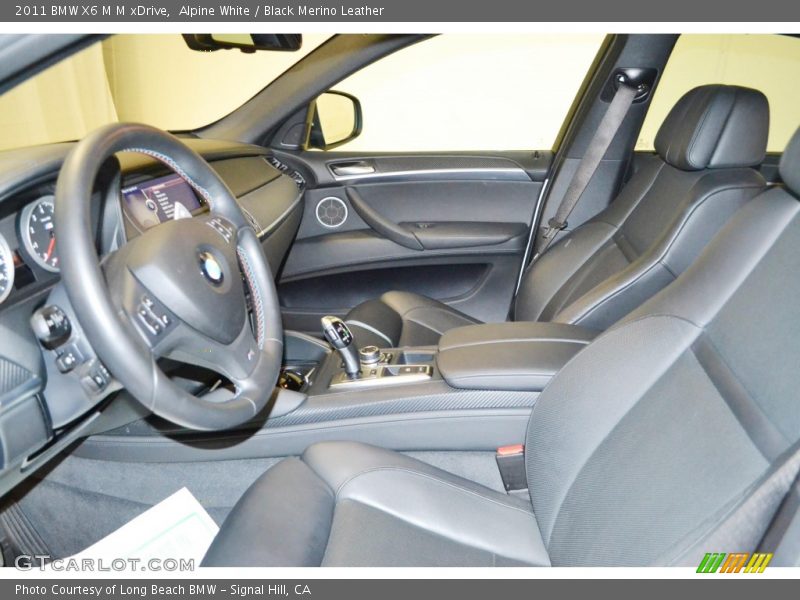 Alpine White / Black Merino Leather 2011 BMW X6 M M xDrive