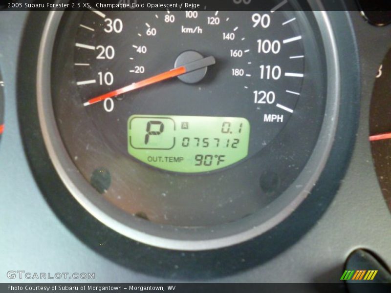 Champagne Gold Opalescent / Beige 2005 Subaru Forester 2.5 XS
