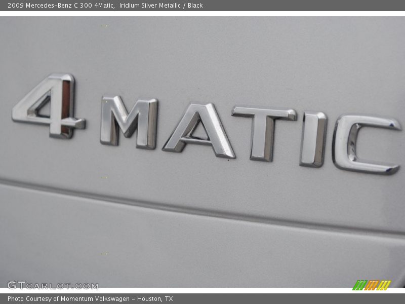 Iridium Silver Metallic / Black 2009 Mercedes-Benz C 300 4Matic