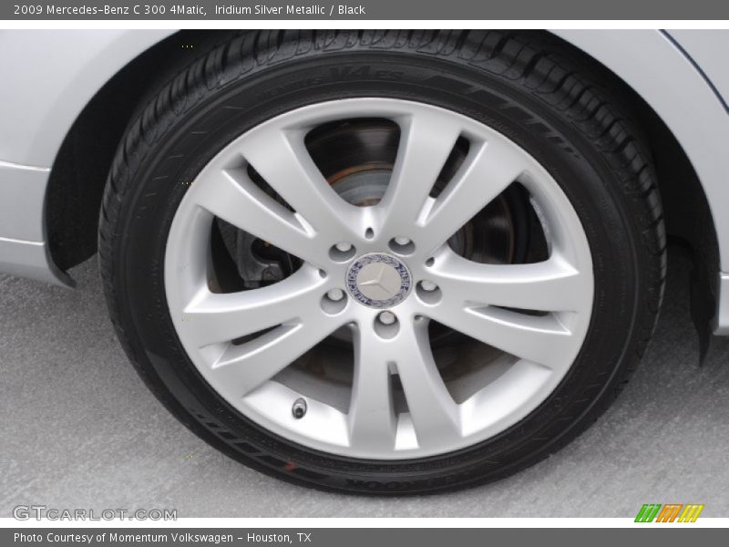 Iridium Silver Metallic / Black 2009 Mercedes-Benz C 300 4Matic