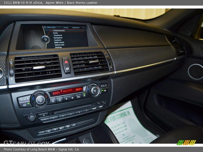 Alpine White / Black Merino Leather 2011 BMW X6 M M xDrive