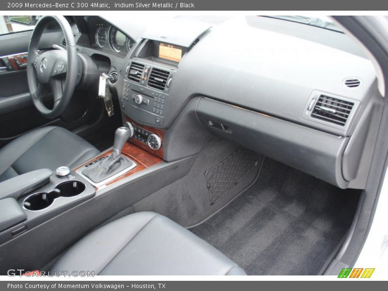 Iridium Silver Metallic / Black 2009 Mercedes-Benz C 300 4Matic