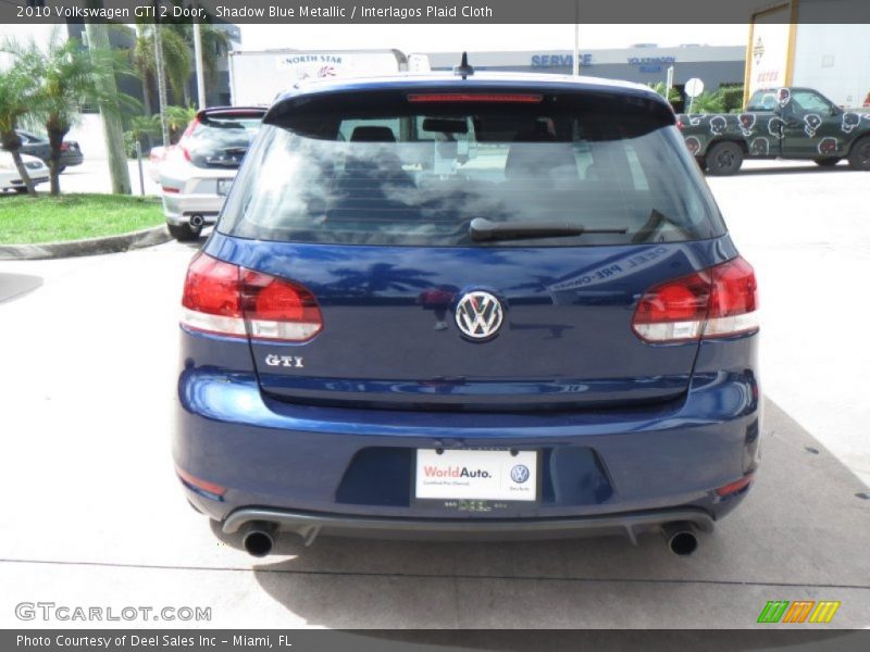 Shadow Blue Metallic / Interlagos Plaid Cloth 2010 Volkswagen GTI 2 Door