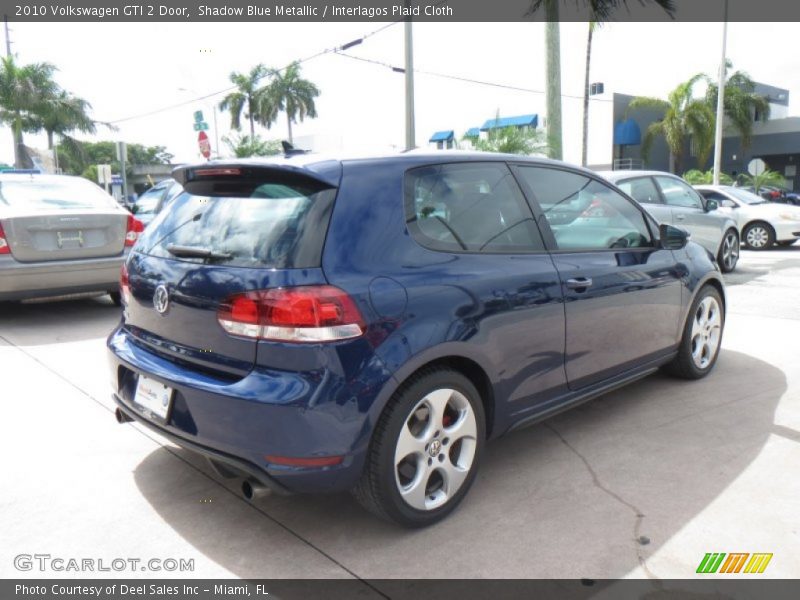 Shadow Blue Metallic / Interlagos Plaid Cloth 2010 Volkswagen GTI 2 Door