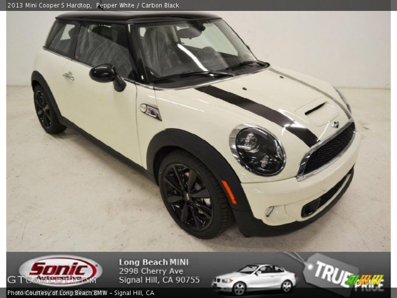 Pepper White / Carbon Black 2013 Mini Cooper S Hardtop