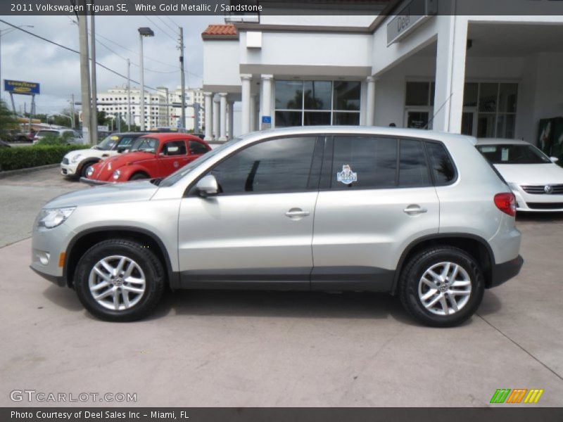 White Gold Metallic / Sandstone 2011 Volkswagen Tiguan SE