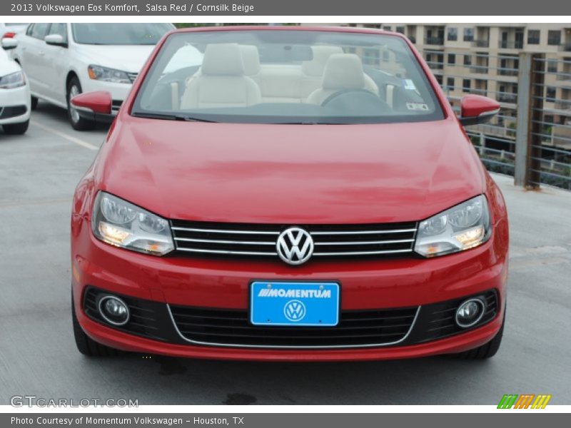 Salsa Red / Cornsilk Beige 2013 Volkswagen Eos Komfort