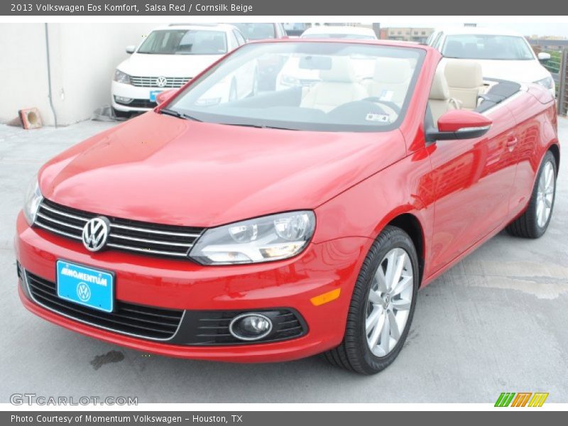 Salsa Red / Cornsilk Beige 2013 Volkswagen Eos Komfort
