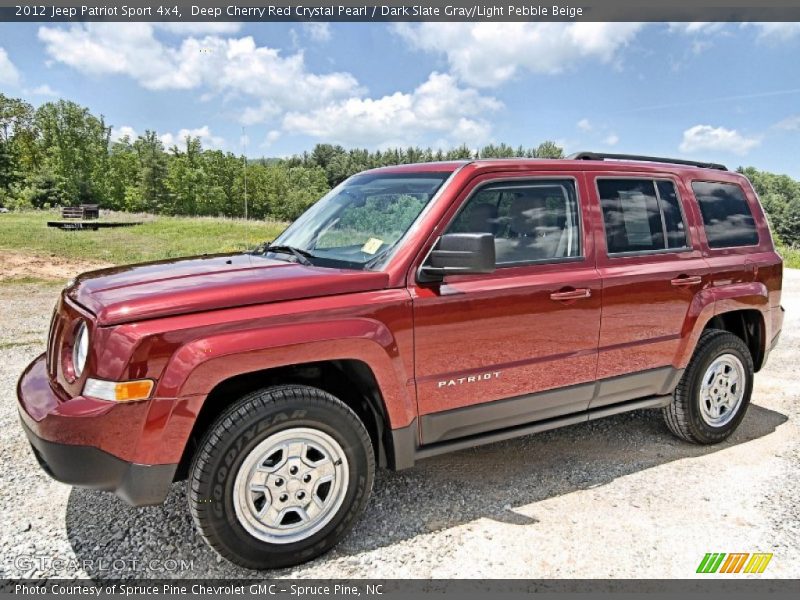Deep Cherry Red Crystal Pearl / Dark Slate Gray/Light Pebble Beige 2012 Jeep Patriot Sport 4x4