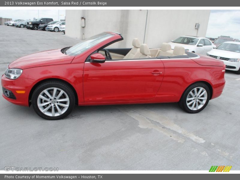 Salsa Red / Cornsilk Beige 2013 Volkswagen Eos Komfort