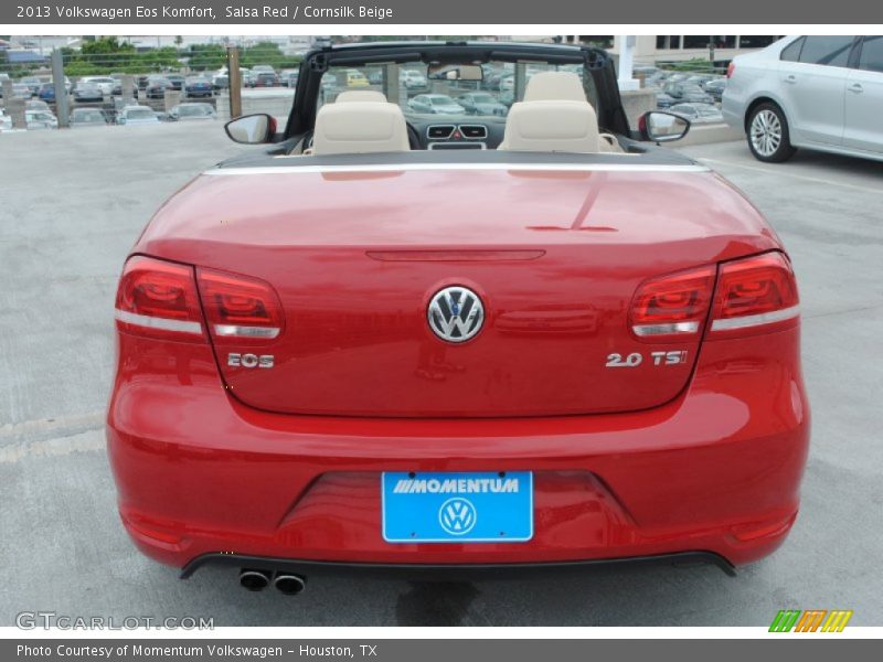 Salsa Red / Cornsilk Beige 2013 Volkswagen Eos Komfort