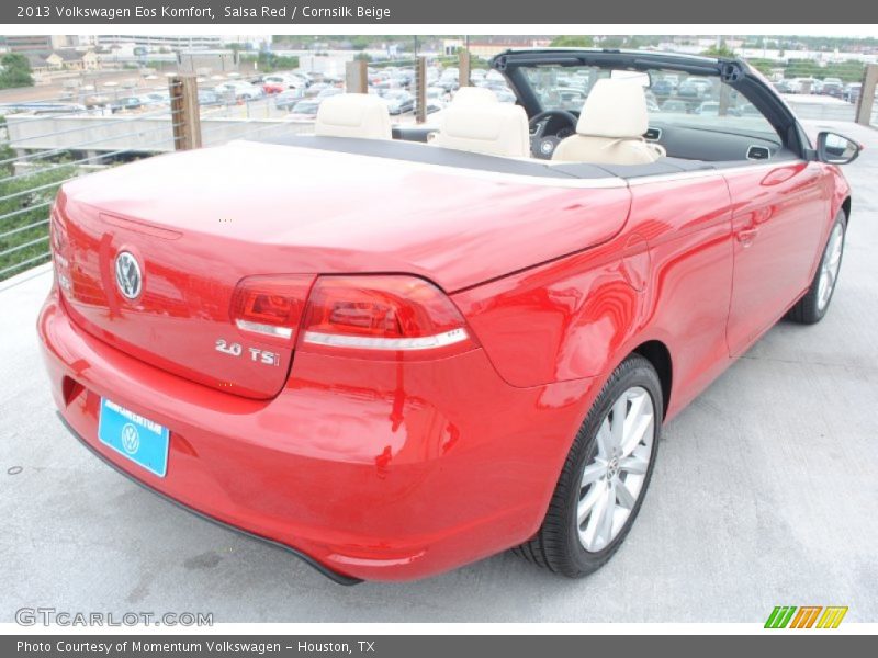 Salsa Red / Cornsilk Beige 2013 Volkswagen Eos Komfort