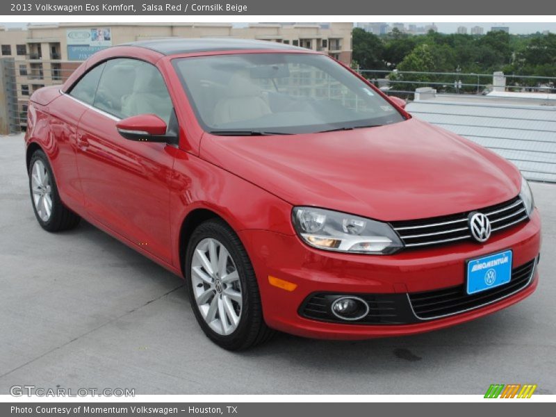 Salsa Red / Cornsilk Beige 2013 Volkswagen Eos Komfort