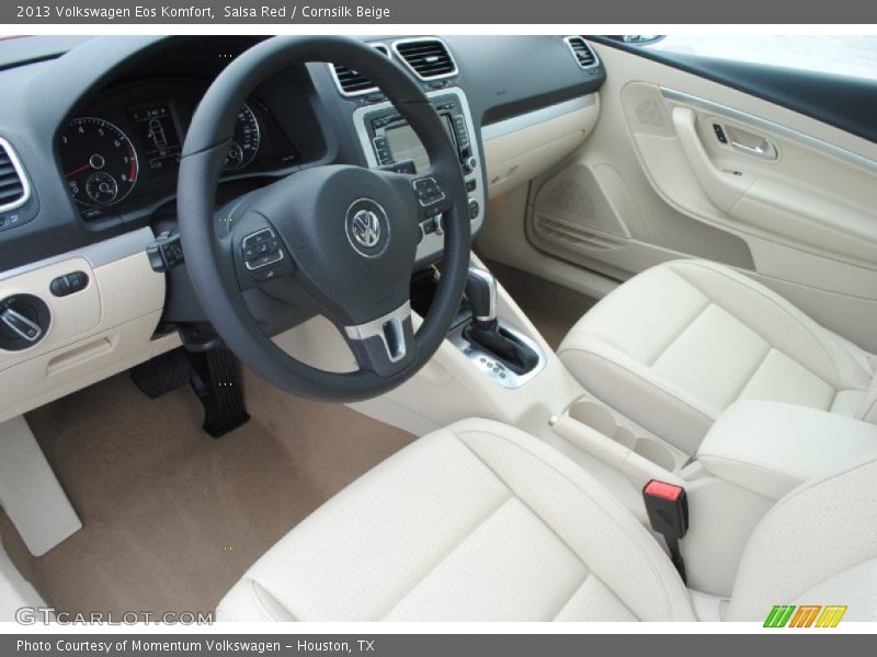 Salsa Red / Cornsilk Beige 2013 Volkswagen Eos Komfort
