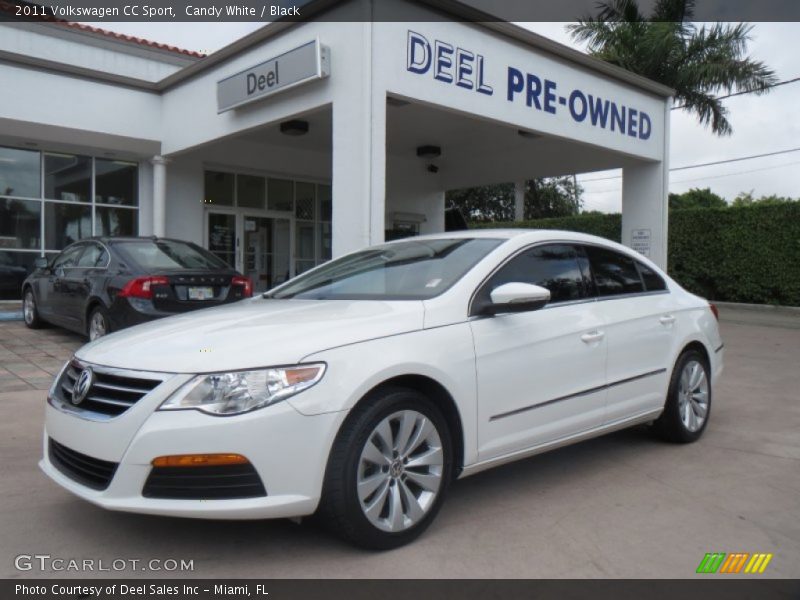 Candy White / Black 2011 Volkswagen CC Sport