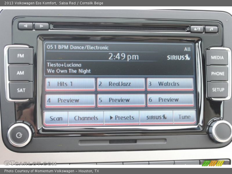 Salsa Red / Cornsilk Beige 2013 Volkswagen Eos Komfort