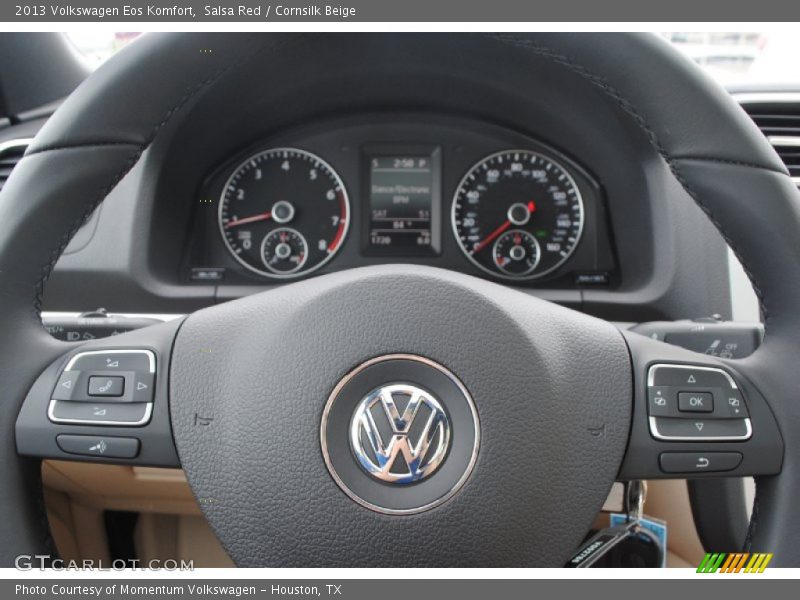 Salsa Red / Cornsilk Beige 2013 Volkswagen Eos Komfort