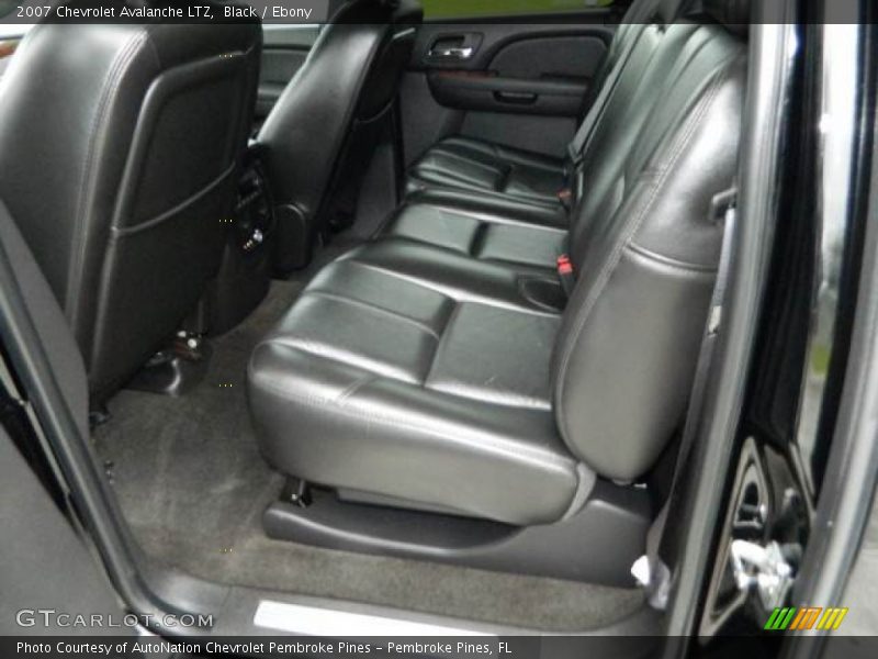 Rear Seat of 2007 Avalanche LTZ