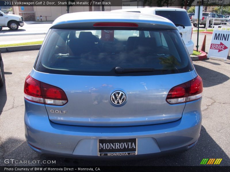 Shark Blue Metallic / Titan Black 2011 Volkswagen Golf 2 Door