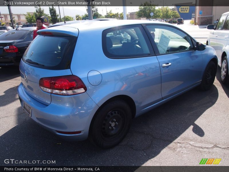 Shark Blue Metallic / Titan Black 2011 Volkswagen Golf 2 Door