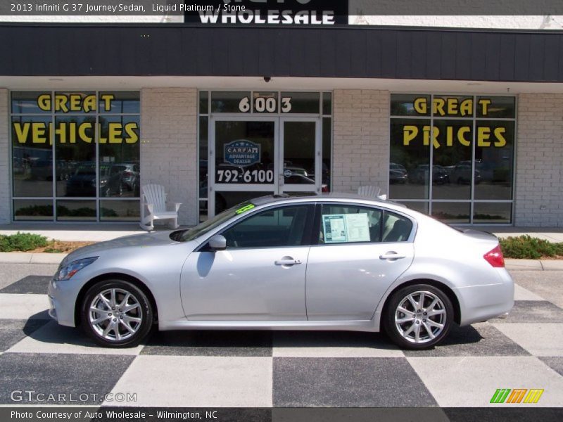 Liquid Platinum / Stone 2013 Infiniti G 37 Journey Sedan
