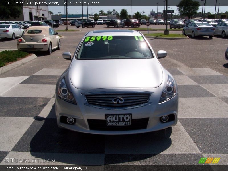 Liquid Platinum / Stone 2013 Infiniti G 37 Journey Sedan