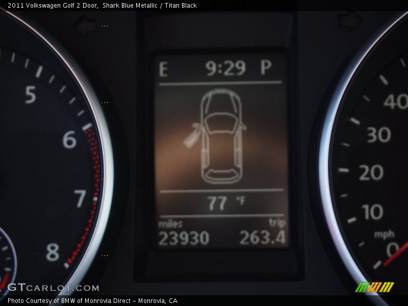 Shark Blue Metallic / Titan Black 2011 Volkswagen Golf 2 Door