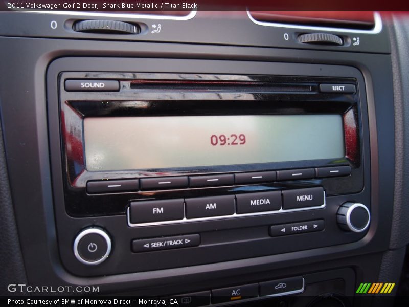 Shark Blue Metallic / Titan Black 2011 Volkswagen Golf 2 Door