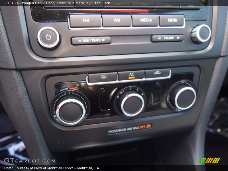Shark Blue Metallic / Titan Black 2011 Volkswagen Golf 2 Door