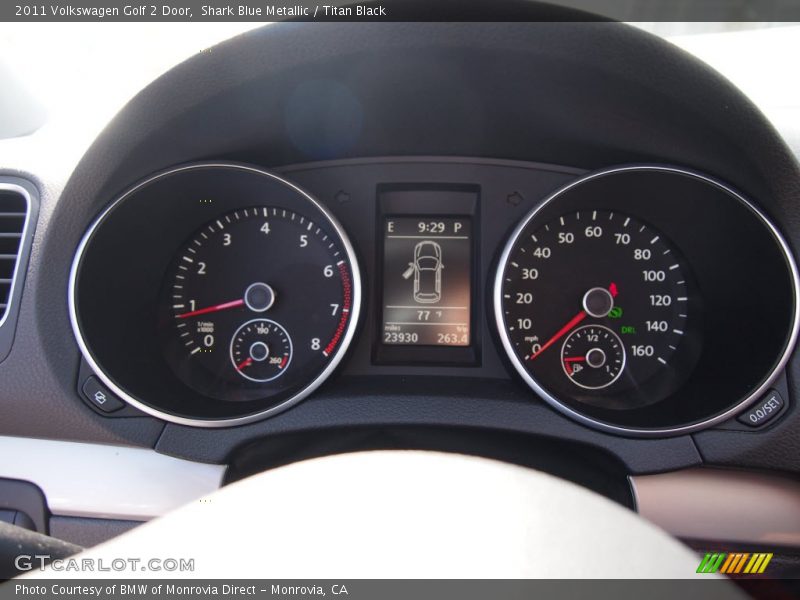 Shark Blue Metallic / Titan Black 2011 Volkswagen Golf 2 Door