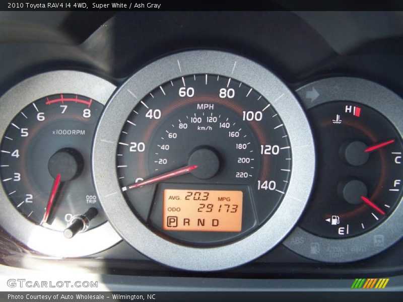Super White / Ash Gray 2010 Toyota RAV4 I4 4WD