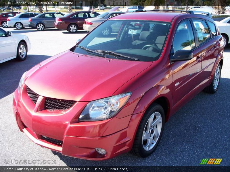 Salsa Red / Graphite 2003 Pontiac Vibe