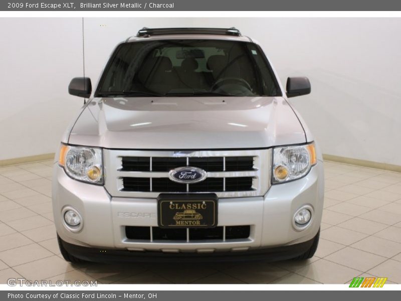 Brilliant Silver Metallic / Charcoal 2009 Ford Escape XLT