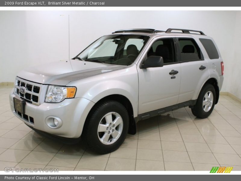 Brilliant Silver Metallic / Charcoal 2009 Ford Escape XLT