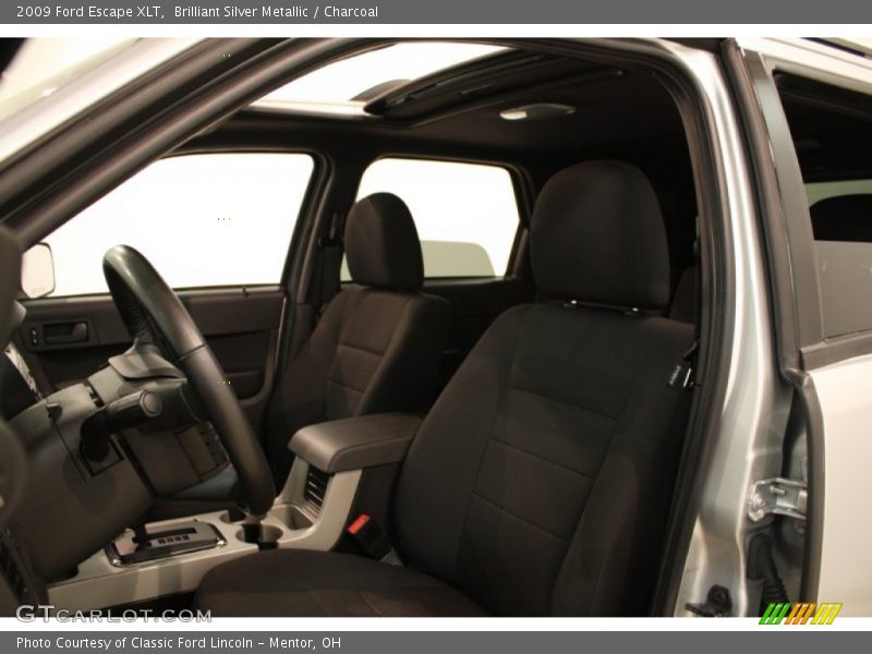 Brilliant Silver Metallic / Charcoal 2009 Ford Escape XLT
