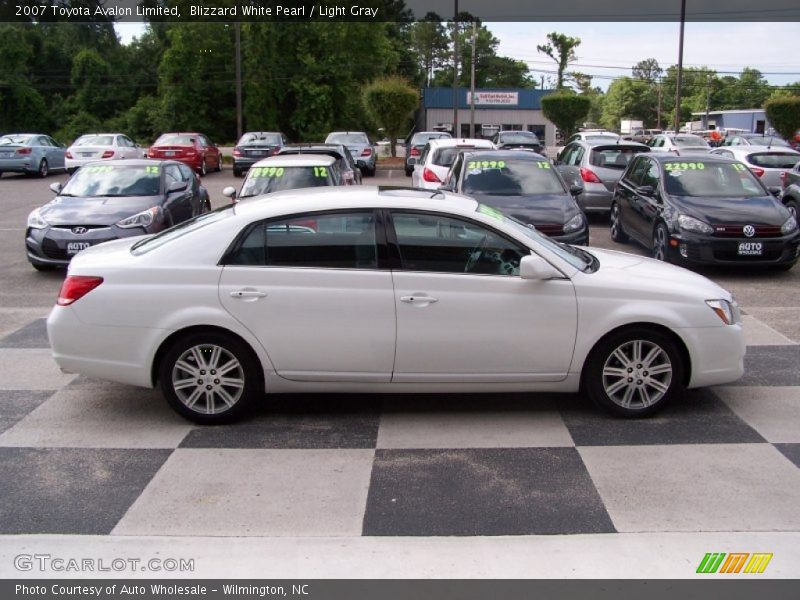 Blizzard White Pearl / Light Gray 2007 Toyota Avalon Limited