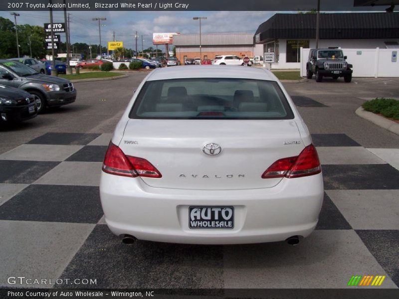 Blizzard White Pearl / Light Gray 2007 Toyota Avalon Limited