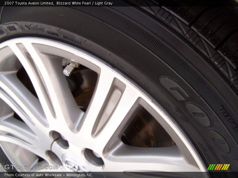 Blizzard White Pearl / Light Gray 2007 Toyota Avalon Limited