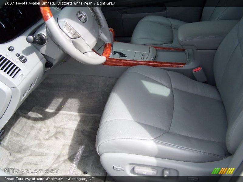 Blizzard White Pearl / Light Gray 2007 Toyota Avalon Limited
