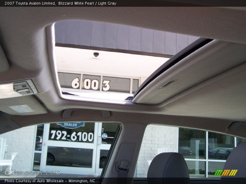 Blizzard White Pearl / Light Gray 2007 Toyota Avalon Limited