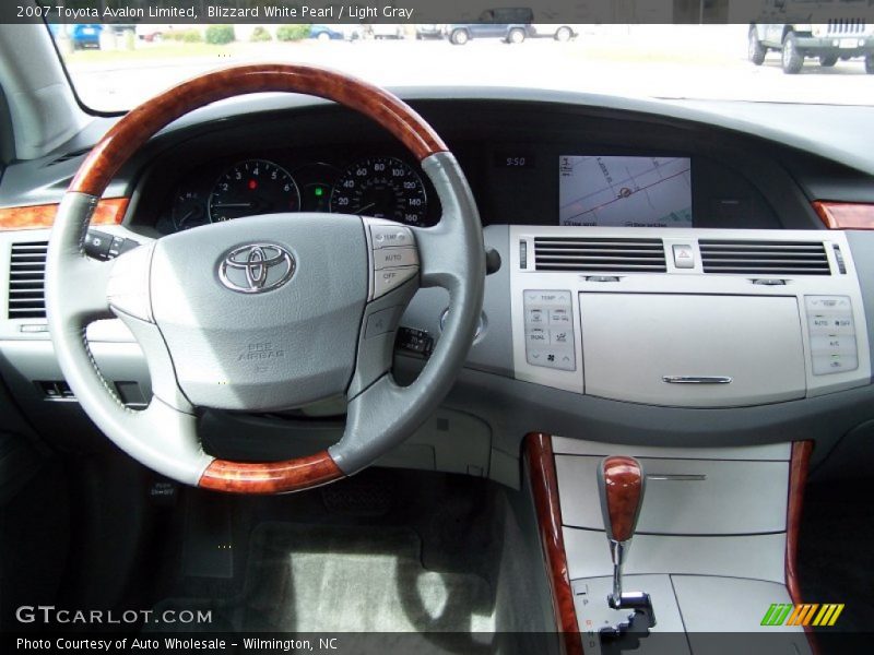 Blizzard White Pearl / Light Gray 2007 Toyota Avalon Limited
