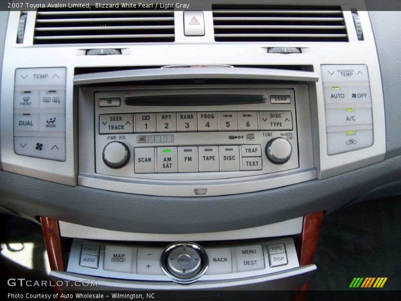 Blizzard White Pearl / Light Gray 2007 Toyota Avalon Limited