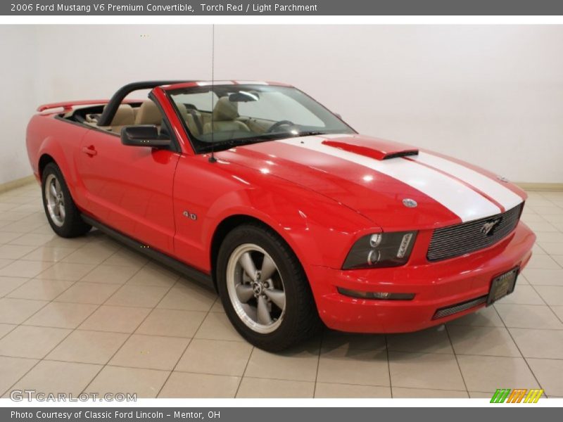 Torch Red / Light Parchment 2006 Ford Mustang V6 Premium Convertible