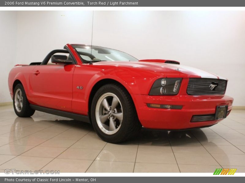 Torch Red / Light Parchment 2006 Ford Mustang V6 Premium Convertible