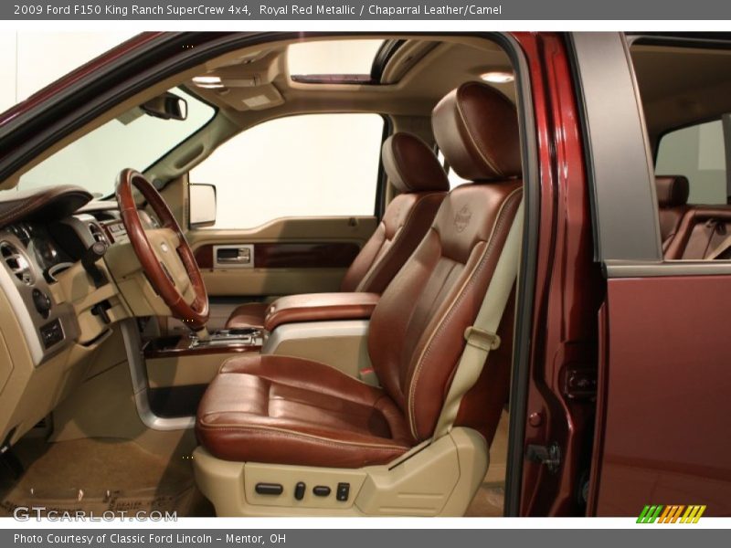 Royal Red Metallic / Chaparral Leather/Camel 2009 Ford F150 King Ranch SuperCrew 4x4